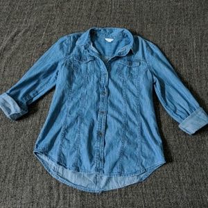 Calvin Klein jean button down shirt.